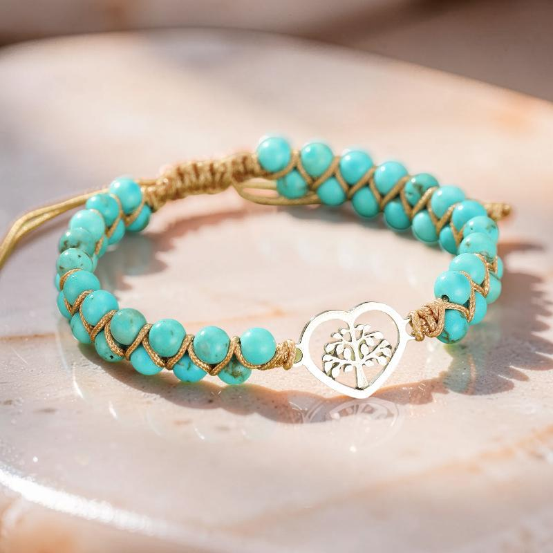 ATELIER-TIBET – Bracelet Turquoise Arbre de Vie – Océan de Vie