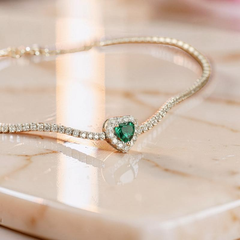 ATELIER-TIBET – Bracelet Émeraude – Essence de Nature, Argent 925