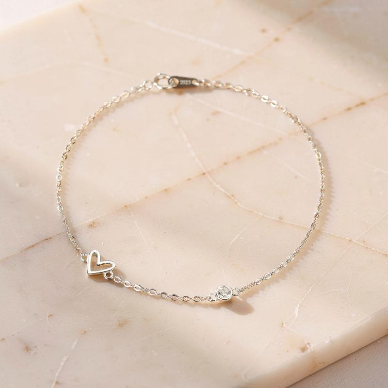 ATELIER-TIBET – Bracelet Cœur – Éclat du Cœur, Argent