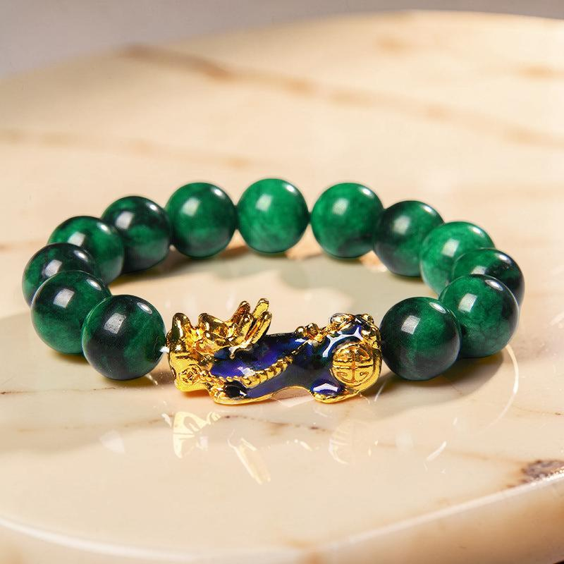 ATELIER-TIBET – Bracelet Jade et Pi Xiu – Harmonie Céleste