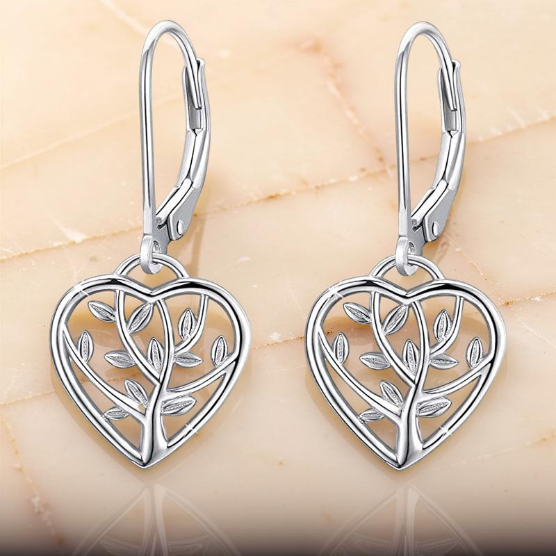 ATELIER-TIBET – Boucles d'oreilles – Arbre de Vie, Argent 925