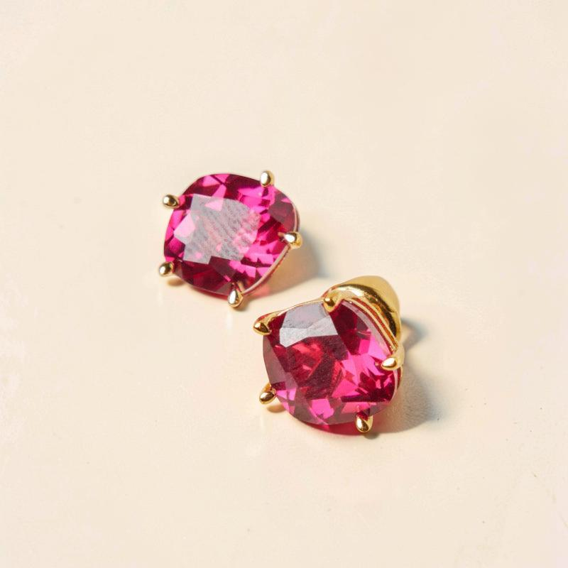 ATELIER-TIBET – Boucles d'Oreilles Cornaline – Essence de Vie, Argent Plaqué Or