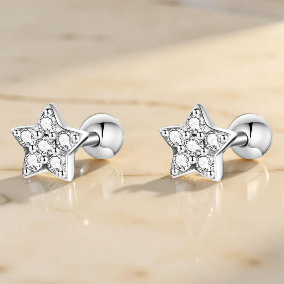 ATELIER-TIBET – Boucles d’Oreilles – Lumière Céleste, Argent 925