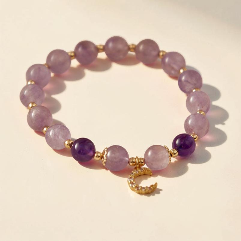 ATELIER-TIBET – Bracelet Améthyste – Sérénité Lunaire