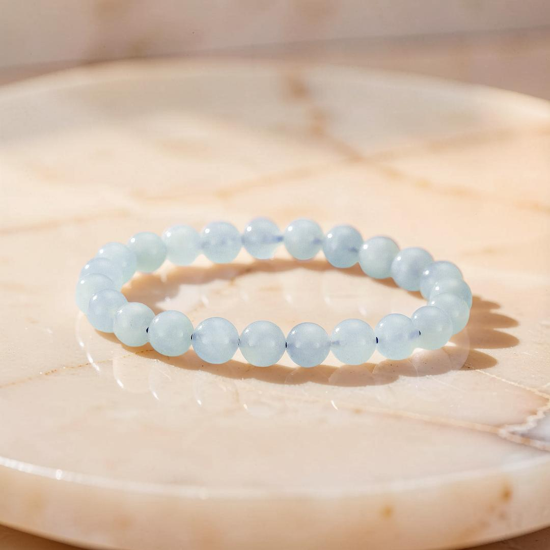 ATELIER-TIBET – Bracelet Aigue Marine – Esprit Calme