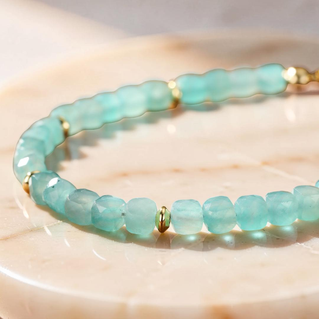 ATELIER-TIBET – Bracelet Amazonite – Reflet d'Aurore