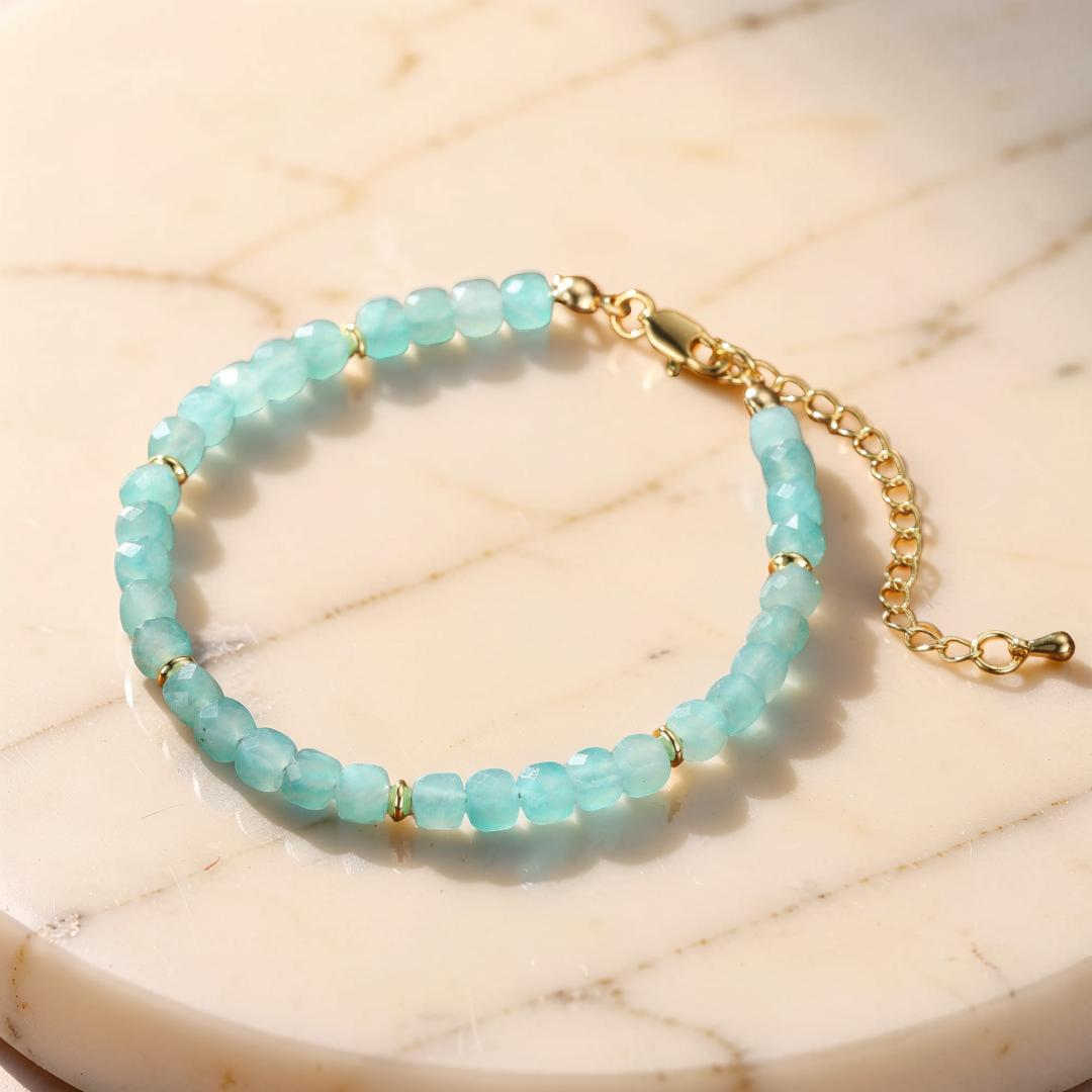 ATELIER-TIBET – Bracelet Amazonite – Reflet d'Aurore