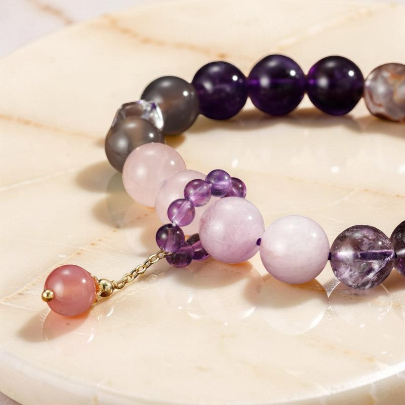 ATELIER-TIBET – Bracelet Améthyste – Magie Lilas