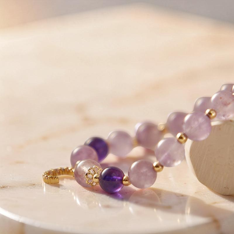 ATELIER-TIBET – Bracelet Améthyste – Sérénité Lunaire