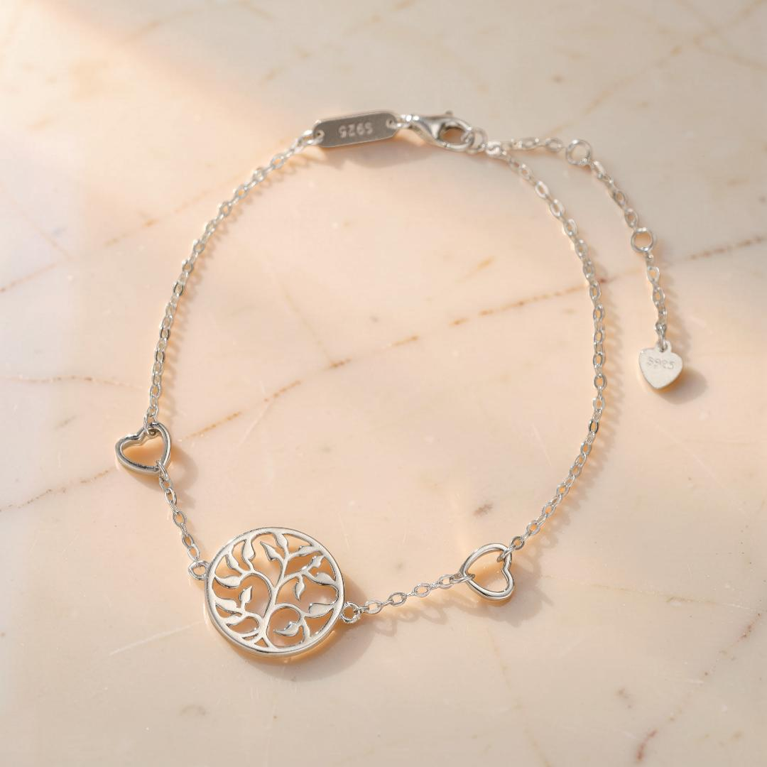 ATELIER-TIBET – Bracelet Arbre de Vie – Amour et Vitalité, Argent 925