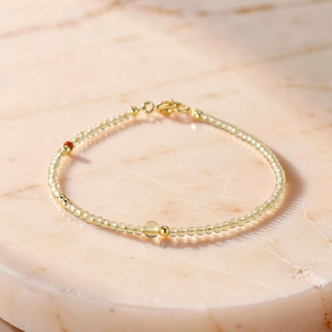 ATELIER-TIBET – Bracelet Citrine – Lueur de Prospérité