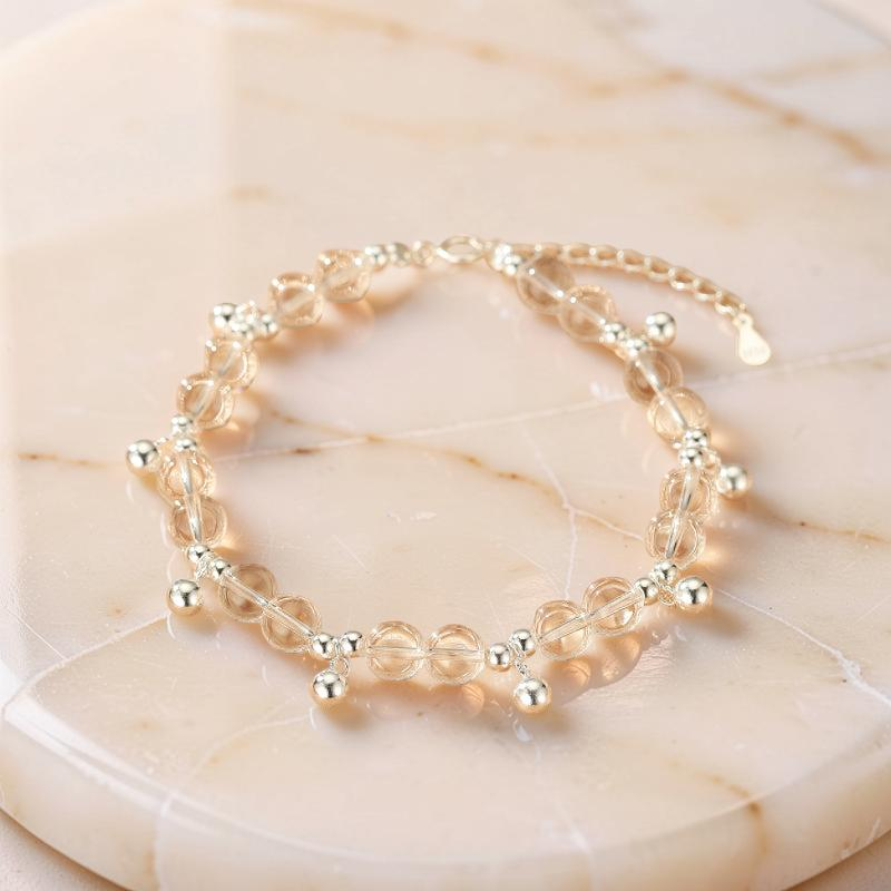 ATELIER-TIBET – Bracelet Cristal de Roche – Éclat de Pureté, Argent