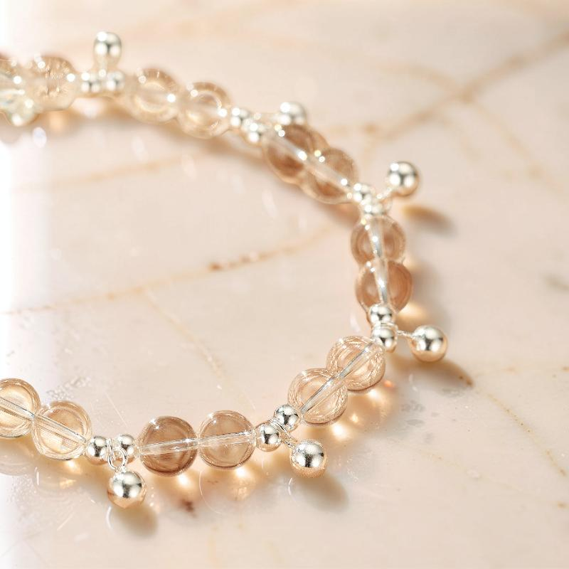 ATELIER-TIBET – Bracelet Cristal de Roche – Éclat de Pureté, Argent