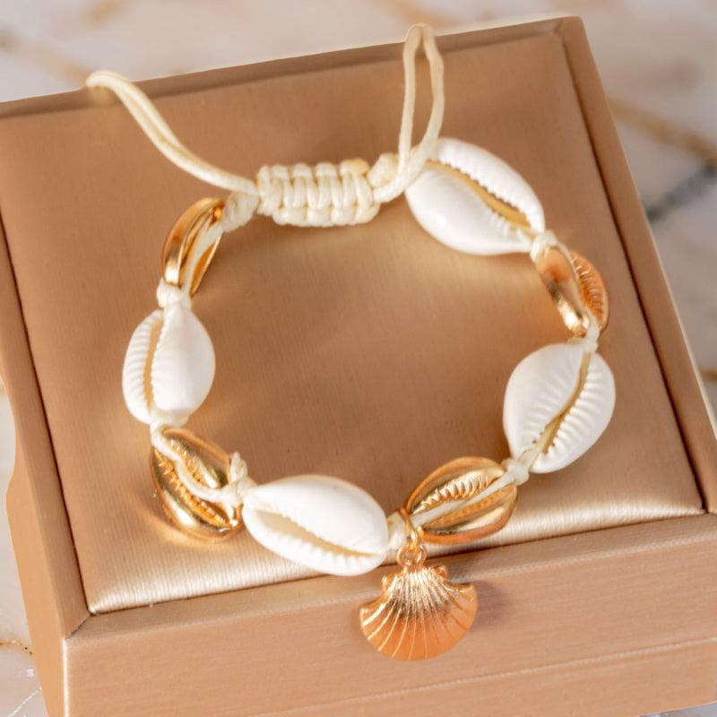 ATELIER-TIBET – Bracelet de Cheville Coquillage – Perle des Mers