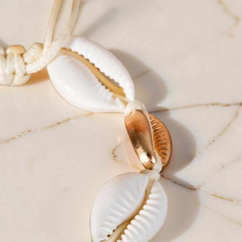 ATELIER-TIBET – Bracelet de Cheville Coquillage – Perle des Mers