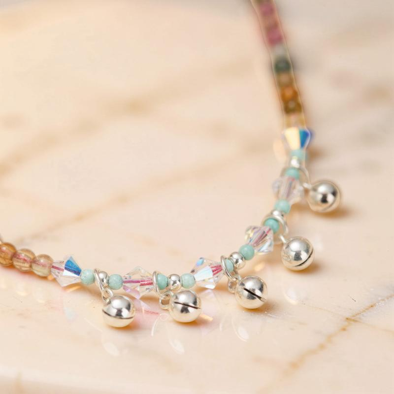ATELIER-TIBET – Bracelet de Cheville Tourmaline – Son de l'Âme, Argent