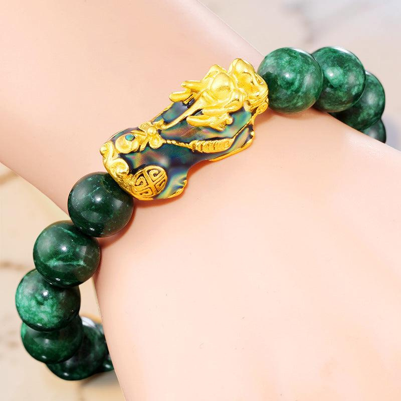 ATELIER-TIBET – Bracelet Jade et Pi Xiu – Harmonie Céleste
