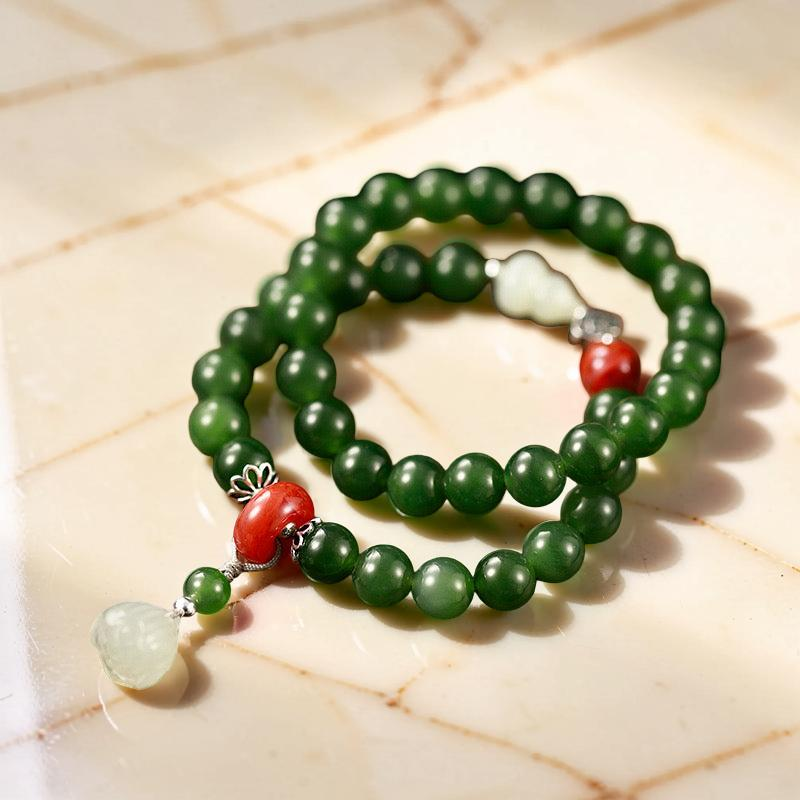 ATELIER-TIBET – Bracelet Jade – Lotus Sérénité