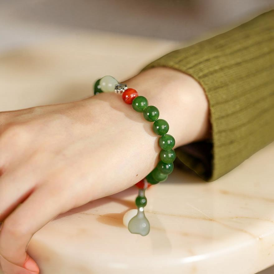 ATELIER-TIBET – Bracelet Jade – Lotus Sérénité