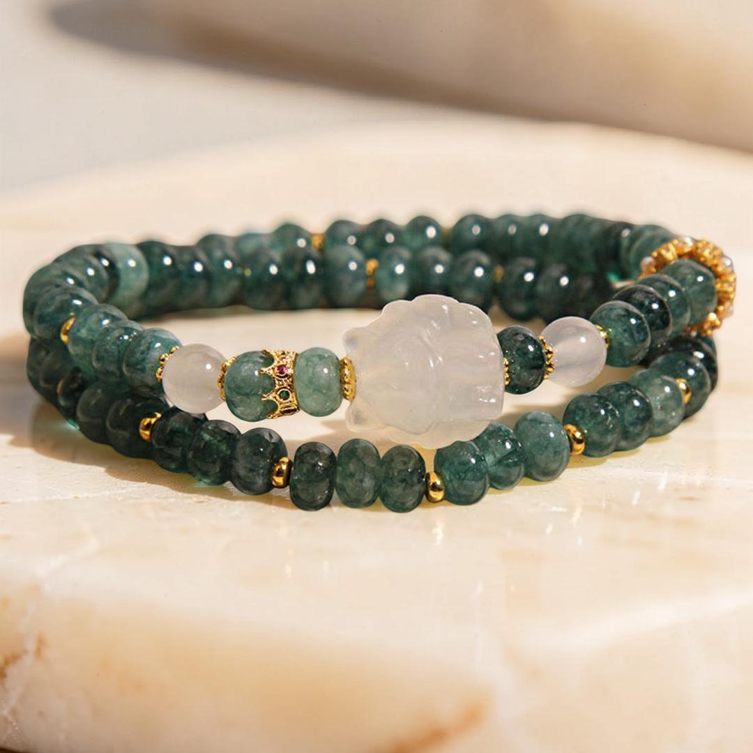 ATELIER-TIBET – Bracelet Jadéite – Renard Royal