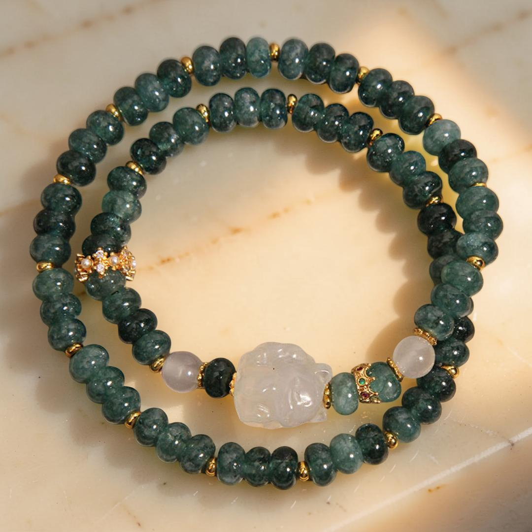 ATELIER-TIBET – Bracelet Jadéite – Renard Royal