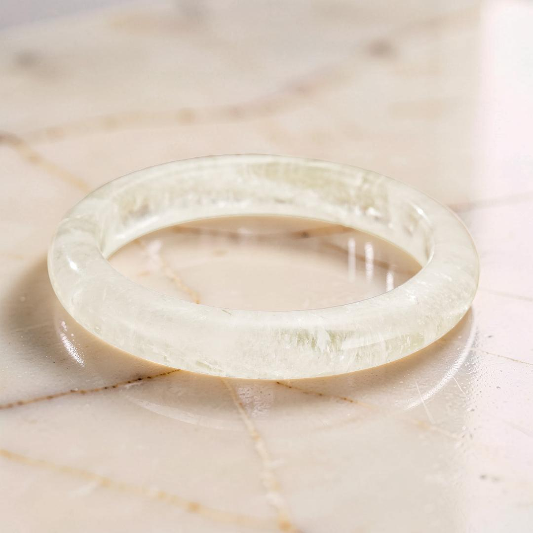 ATELIER-TIBET – Bracelet Jonc Cristal de Roche – Clarté Pure