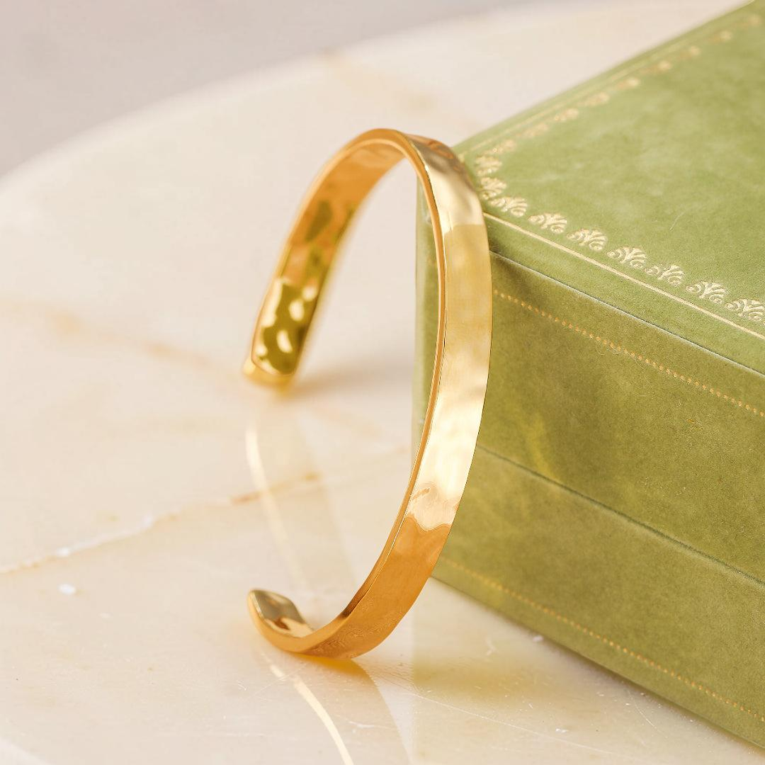 ATELIER-TIBET – Bracelet Jonc – Éclat Solaire, Acier Inoxydable