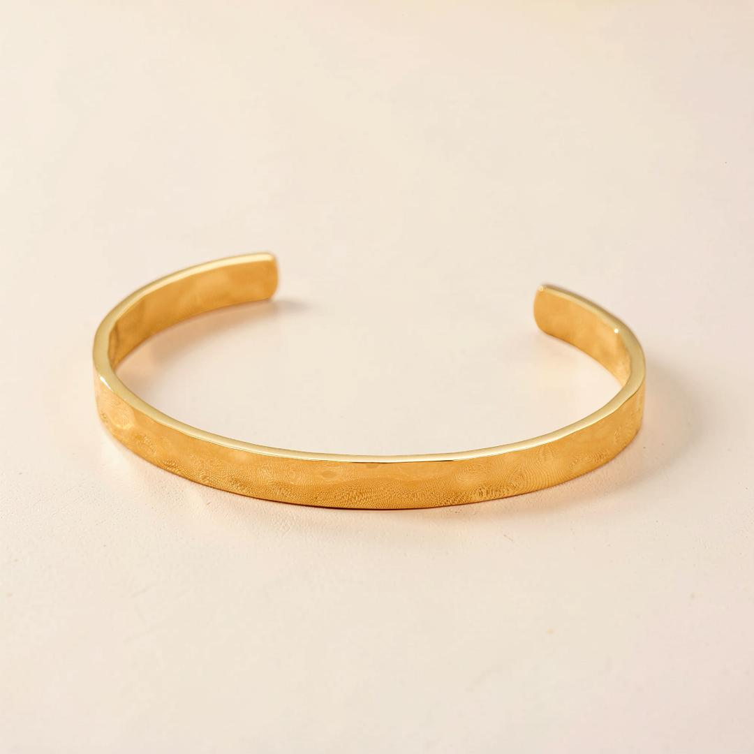 ATELIER-TIBET – Bracelet Jonc – Éclat Solaire, Acier Inoxydable
