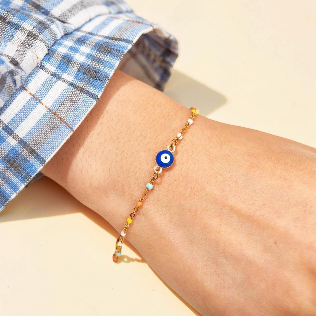 ATELIER-TIBET – Bracelet Mauvais Œil Confiance en Argent 925