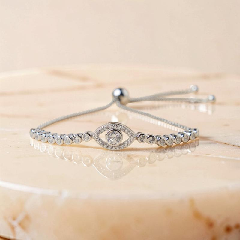 ATELIER-TIBET – Bracelet Mauvais Œil – Mystérieux, Argent
