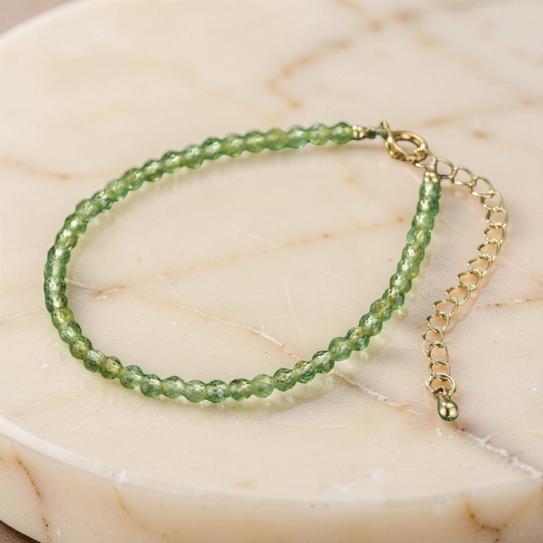 ATELIER-TIBET – Bracelet Péridot – Rosée Verte