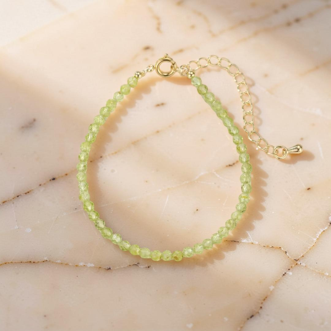ATELIER-TIBET – Bracelet Péridot – Rosée Verte