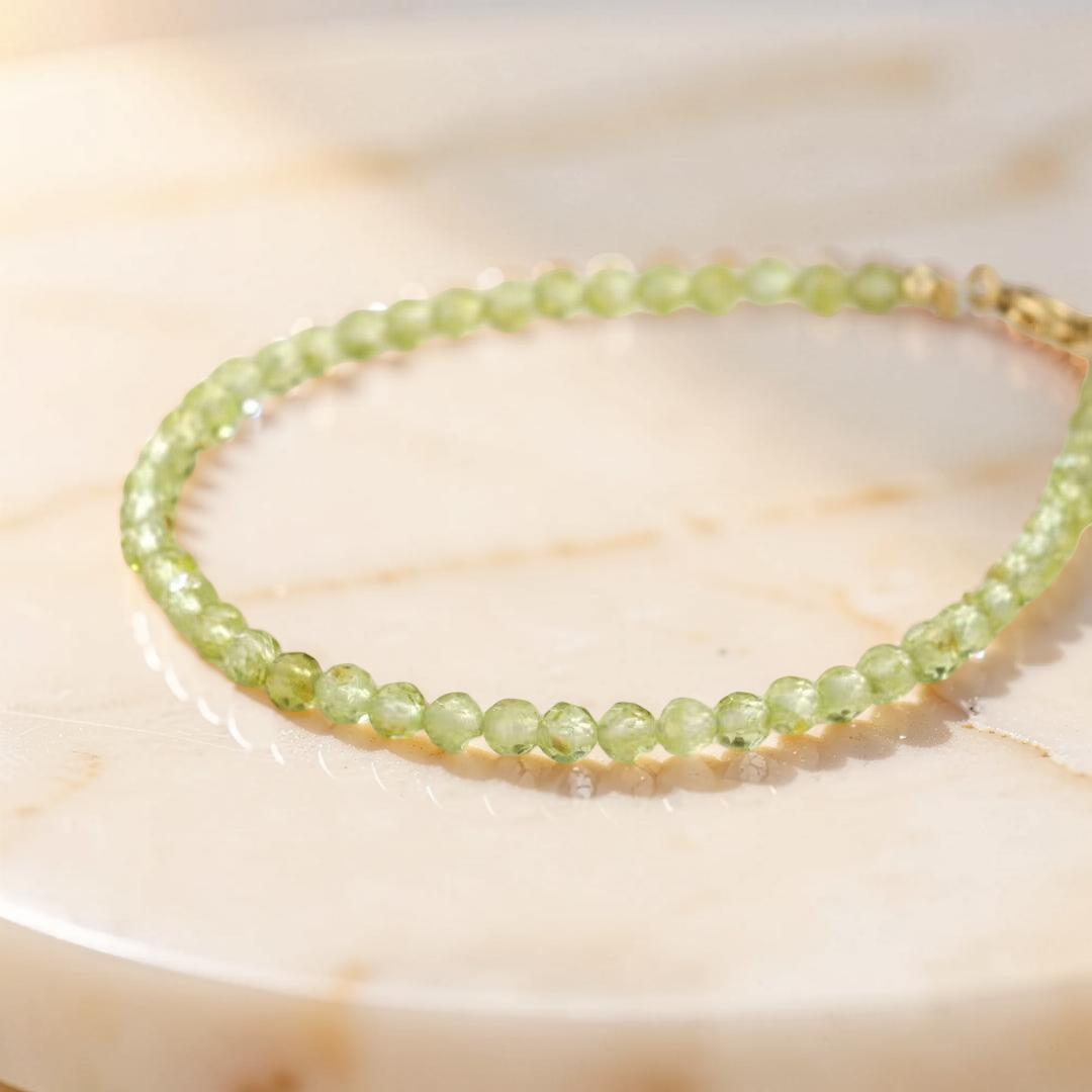 ATELIER-TIBET – Bracelet Péridot – Rosée Verte
