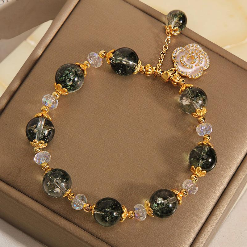 ATELIER-TIBET – Bracelet Quartz Vert et Clair – Jardin Secret