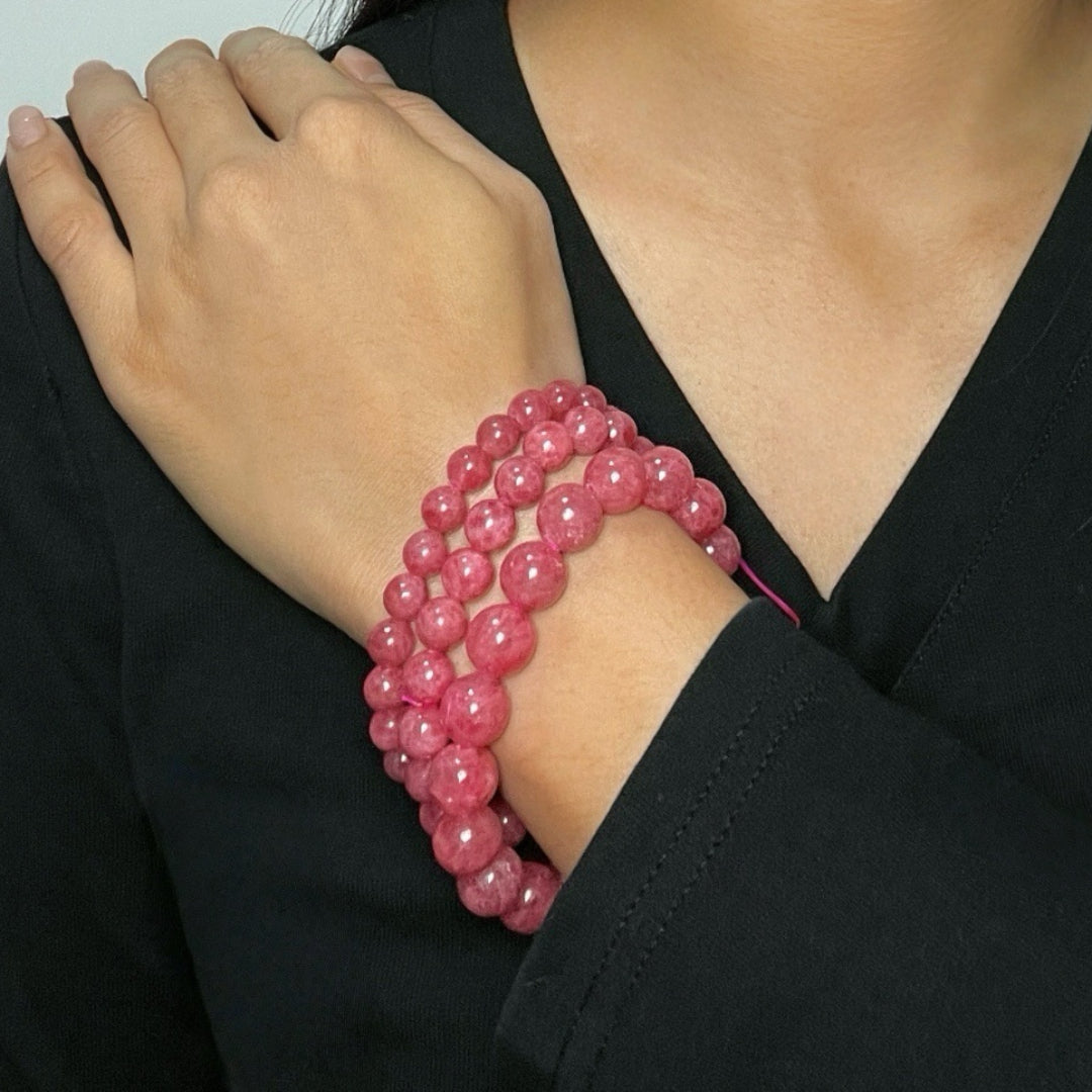 ATELIER-TIBET – Bracelet Rhodonite – Douceur Émotionnelle