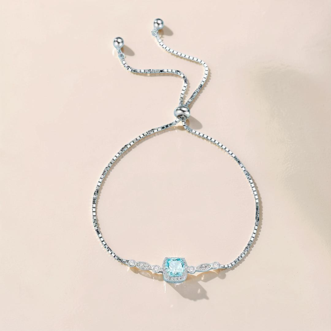 ATELIER-TIBET – Bracelet Topaze – Étoile des Océans, Argent 925