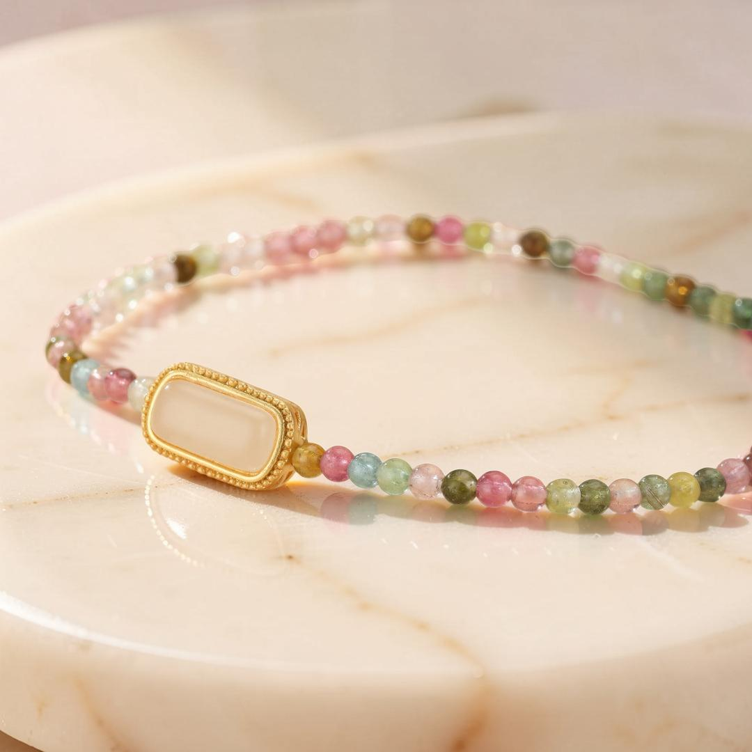 ATELIER-TIBET – Bracelet Tourmaline – Reflet de Douceur