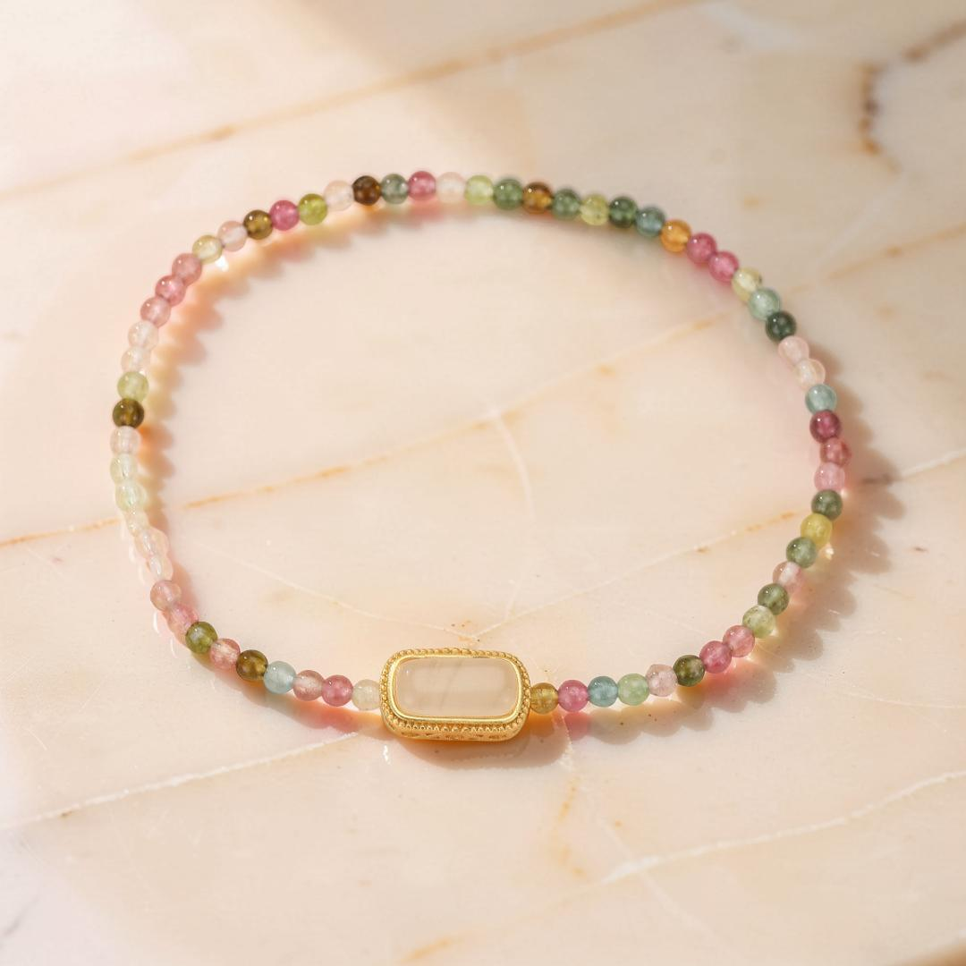 ATELIER-TIBET – Bracelet Tourmaline – Reflet de Douceur