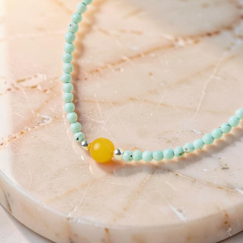 ATELIER-TIBET – Bracelet Turquoise – Charme Nature, Argent