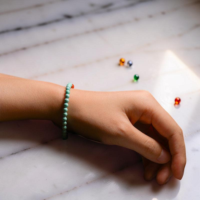 ATELIER-TIBET – Bracelet Turquoise et Agate – Éclat Authentique, Argent
