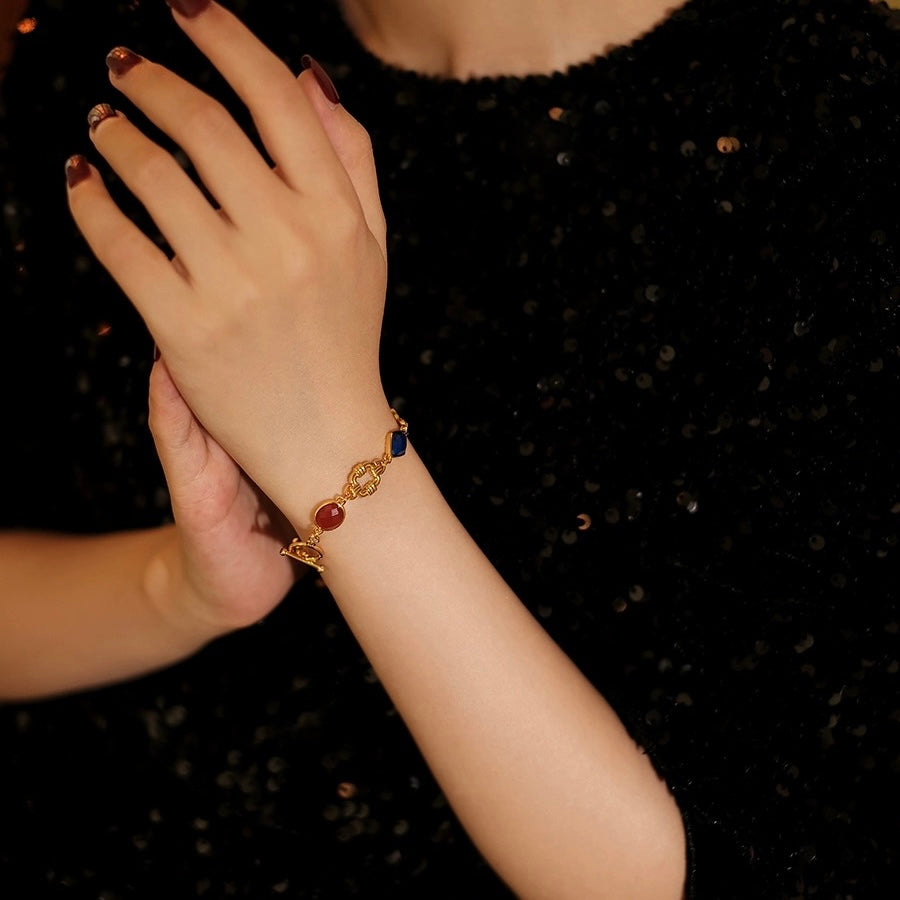ATELIER-TIBET – Bracelet Vintage – Promesse, Argent Plaqué Or