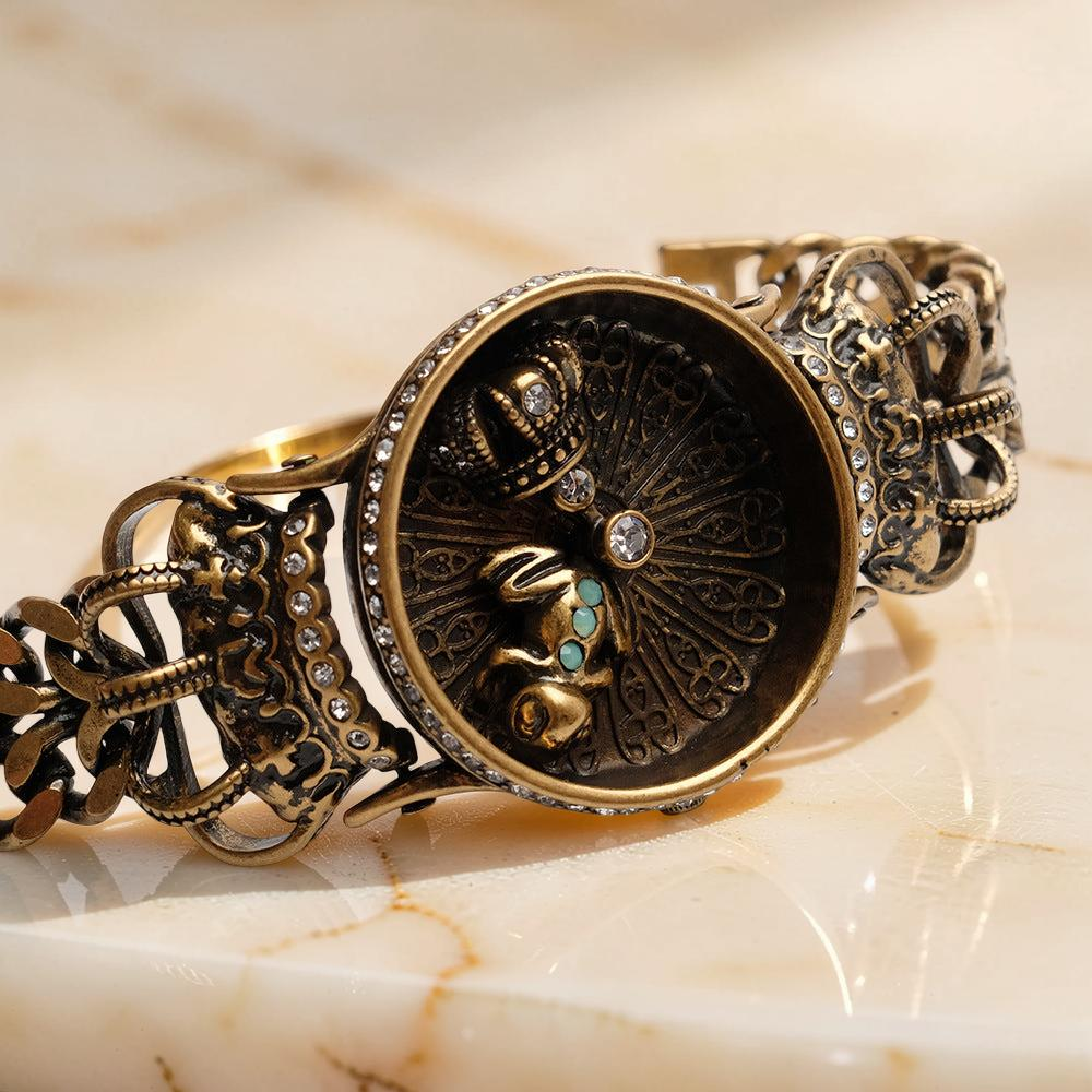 ATELIER-TIBET – Bracelet Vintage Zircon – Roi Grenouille