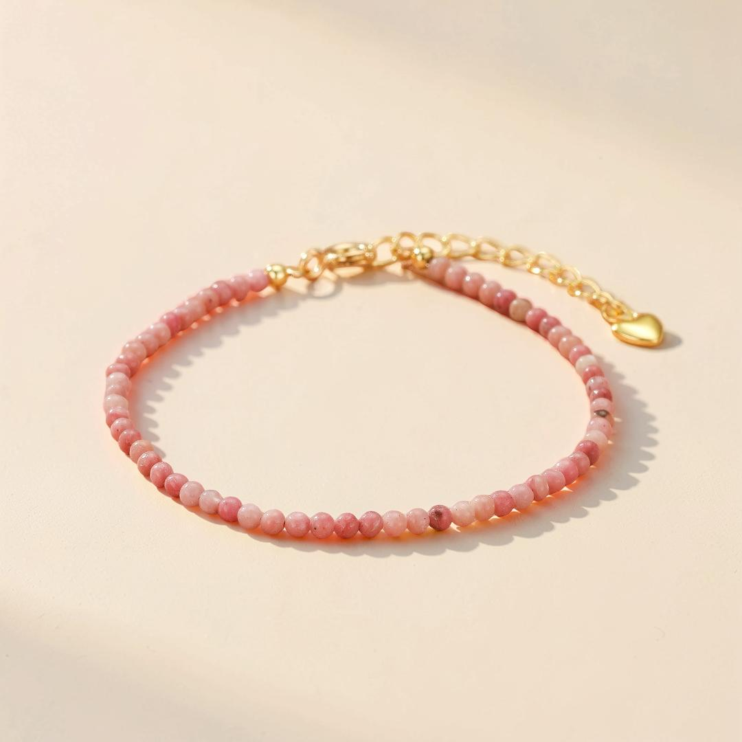 ATELIER-TIBET – Bracelet Rhodonite – Ciel Rosé