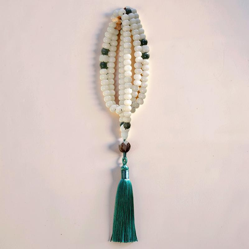 ATELIER-TIBET – Mâlâ Lotus Graine de Bodhi – Perla, 108 Perles