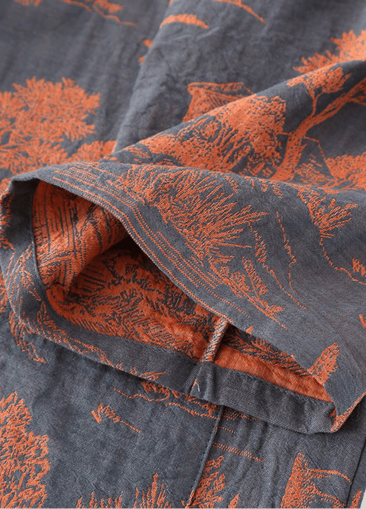 Peignoir kimono homme coton bleu – Ukiyo