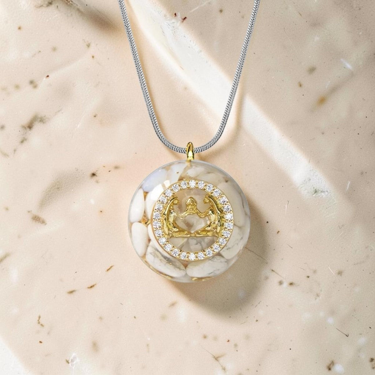 ATELIER-TIBET – Pendentif Orgonite Signe Astrologique en Pierre Naturelle