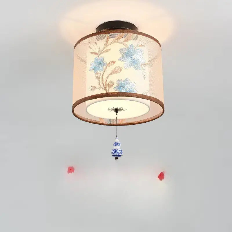 ATELIER-TIBET – Plafonnier Asiatique LED Zen au Motif Lotus