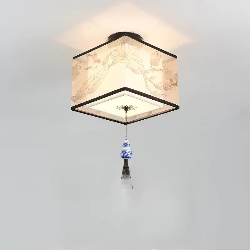 ATELIER-TIBET – Plafonnier Asiatique LED Zen au Motif Lotus