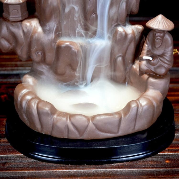 ATELIER-TIBET Porte-Encens “Source de Vie” – Support Décoratif Élégant pour Encens Bâton & Cône