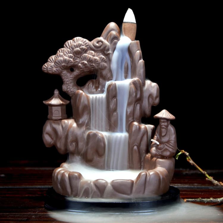 ATELIER-TIBET Porte-Encens “Source de Vie” – Support Décoratif Élégant pour Encens Bâton & Cône